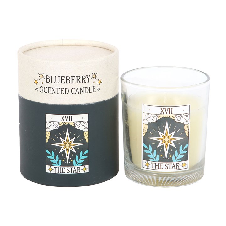 The Star Vintage Tarot Blueberry Candle - Candles - Inspired Creative Gifts