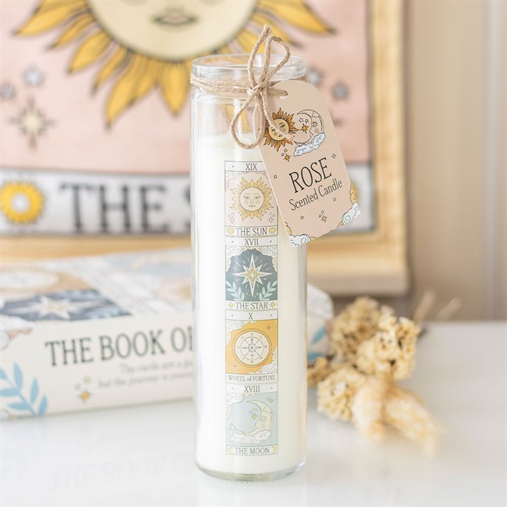Vintage Tarot Rose Tube Candle - Candles - Inspired Creative Gifts