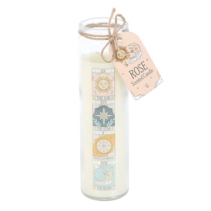 Vintage Tarot Rose Tube Candle - Candles - Inspired Creative Gifts