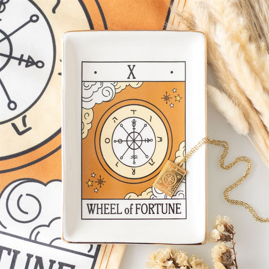 The Wheel of Fortune Vintage Tarot Trinket Dish - Inspired Creative Gifts