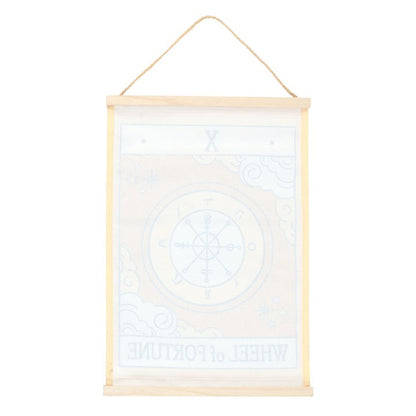 The Wheel of Fortune Vintage Tarot Wall Hanging - Inspired Creative Gifts