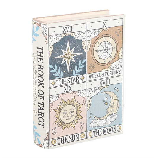 Vintage Tarot Book Shaped Storage Box - Inspired Creative Gifts