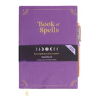 Book of Spells Journal with Amethyst Crystal Pen | Notebook
