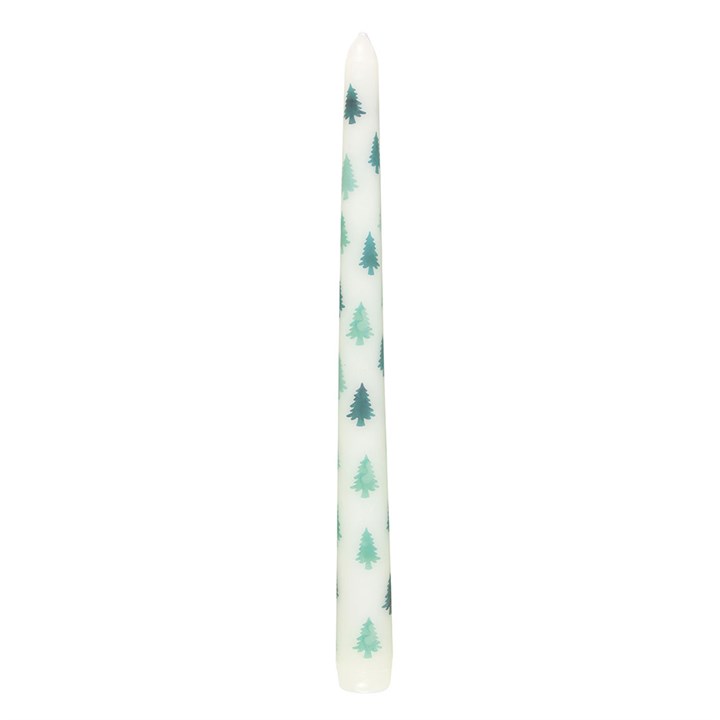 Green Fir Tree Candle Holder with Taper Candle - Candle Holders - Inspired Creative Gifts