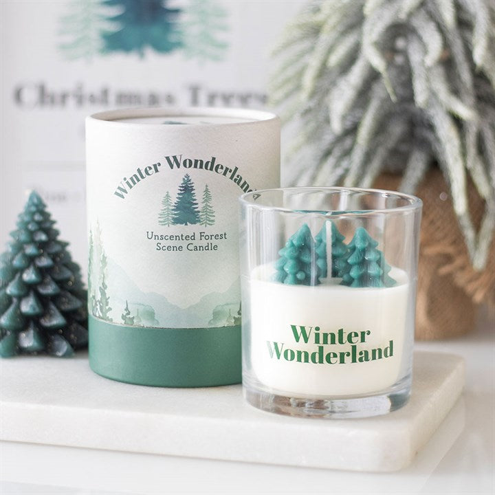 Winter Wonderland Candle with Tree Scene - Candles - Inspired Creative Gifts