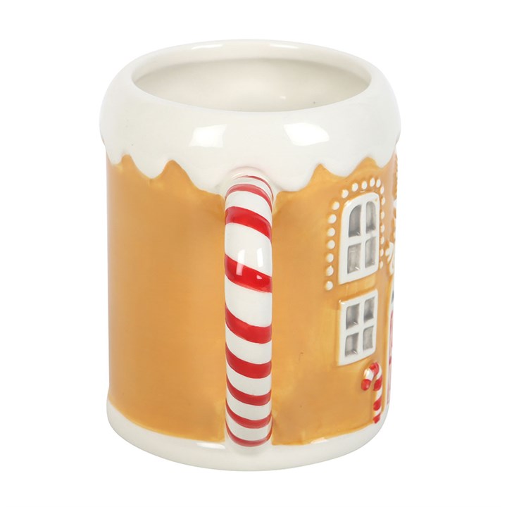 Candy Cane Gingerbread House Mug - Mugs - Inspired Creative Gifts