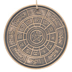 Bronze Wheel of the Year Hanging Terracotta Plaque | Sign | Inspired Creative Gifts