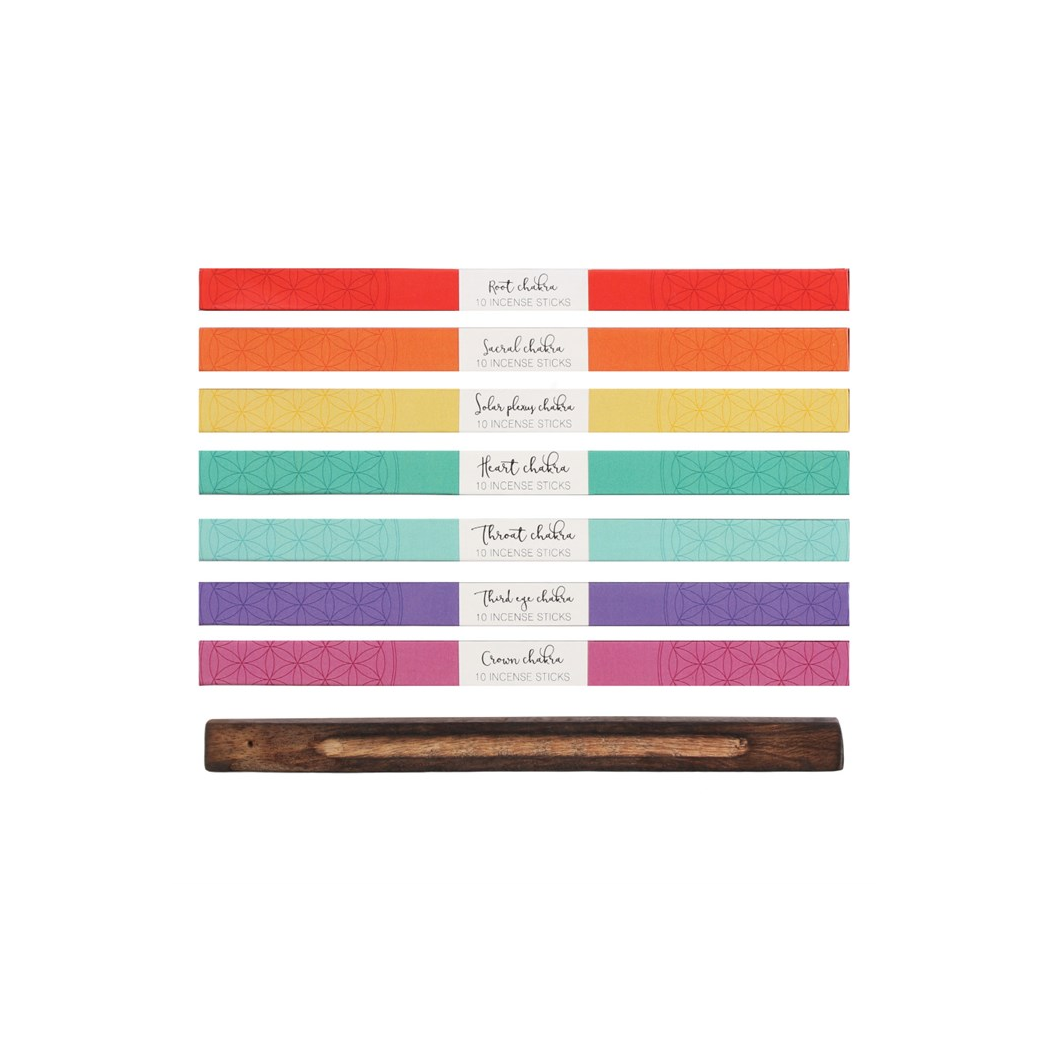 Chakra Incense Balancing Kit | Incense Sticks & Cones | Inspired Creative Gifts
