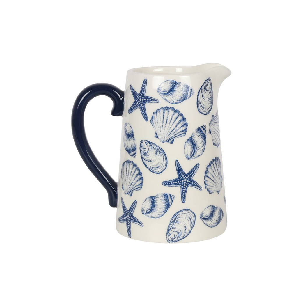 17cm Seashell Ceramic Flower Jug | Vases