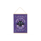 Bats, Cats and Witches Hats Fabric Wall Hanging | Wall Art | Inspired Creative Gifts