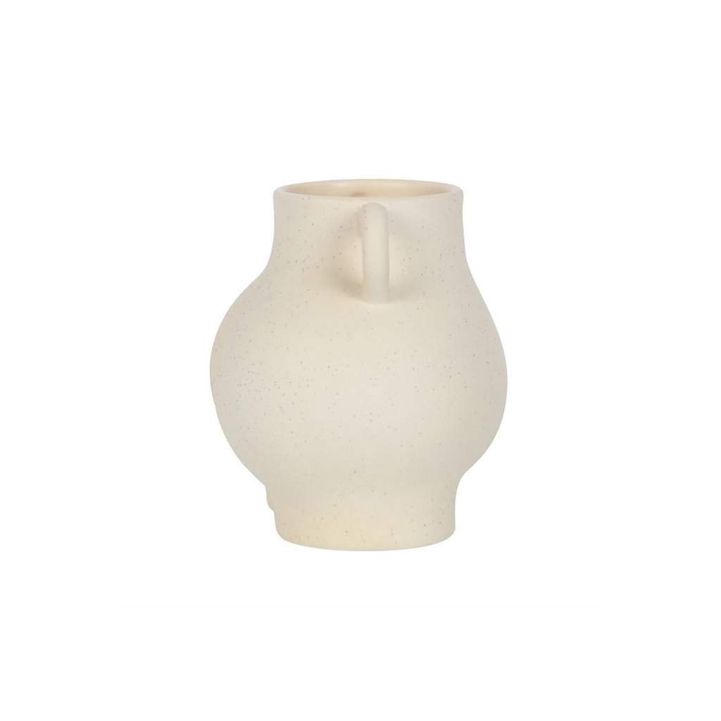 Cream Speckle Bum Plant Pot
