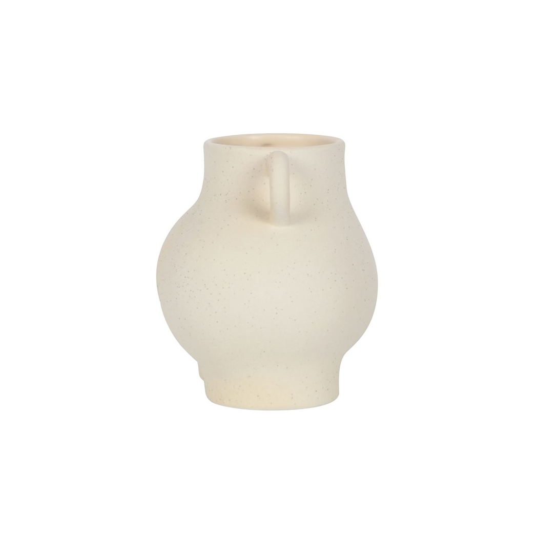 Cream Speckle Bum Plant Pot