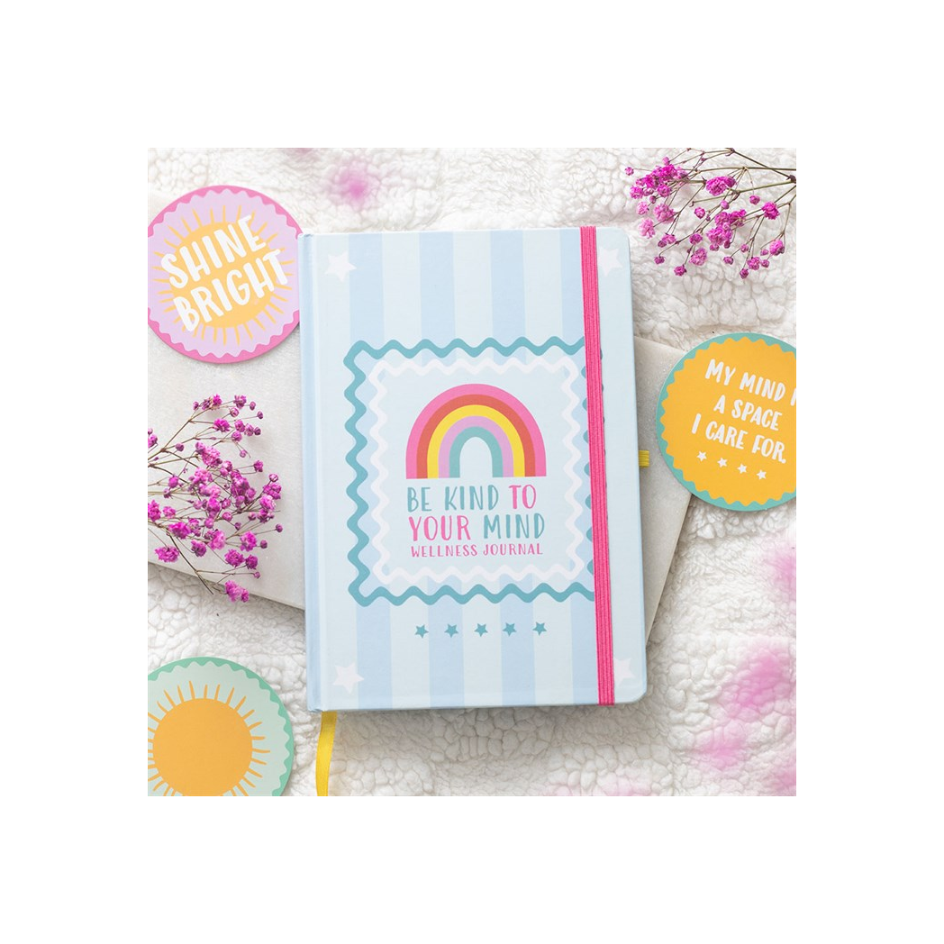 Be Kind to Your Mind A5 Wellness Journal with Citrine Pen | Notebook | Inspired Creative Gifts