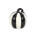 Black and White Striped Pumpkin Oil Burner