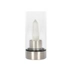 Clear Quartz Energising Glass Water Bottle