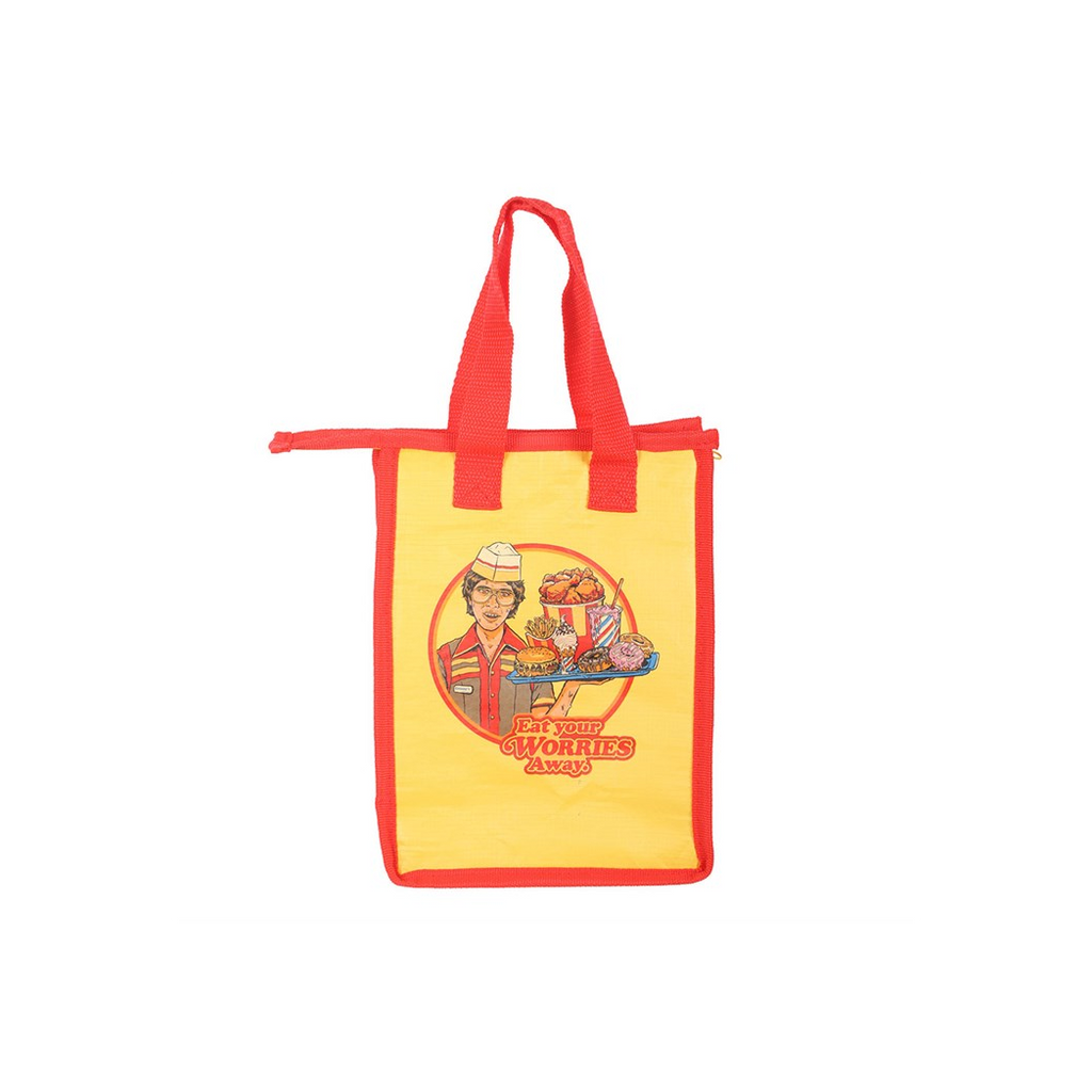 Eat Your Worries Lunch Bag by Steven Rhodes | Mother's Day Gift