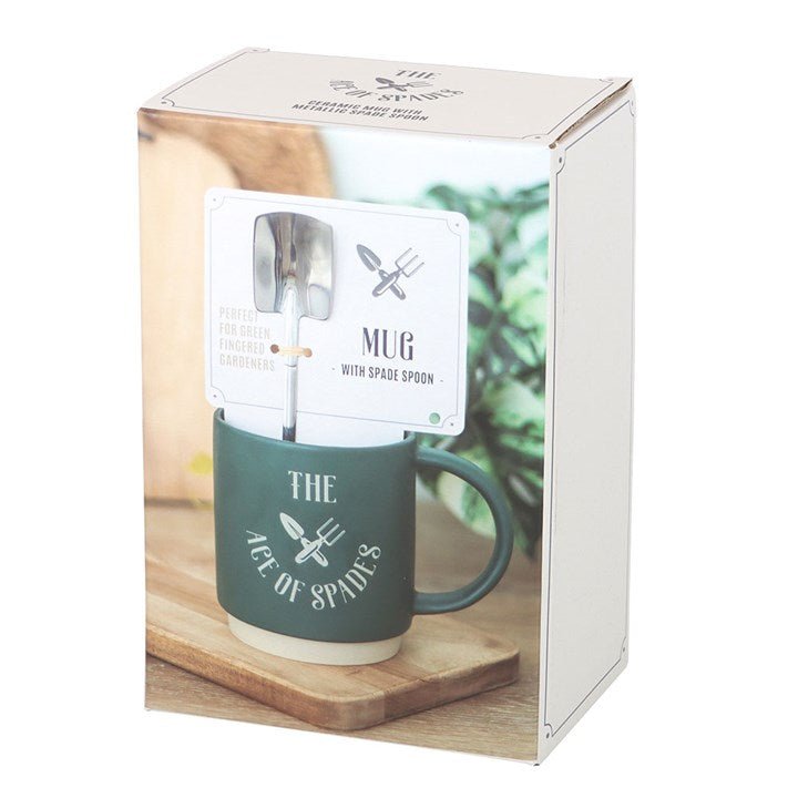 Ace of Spades Mug with Spade Spoon | Inspired Creative Gifts | UK Supplier