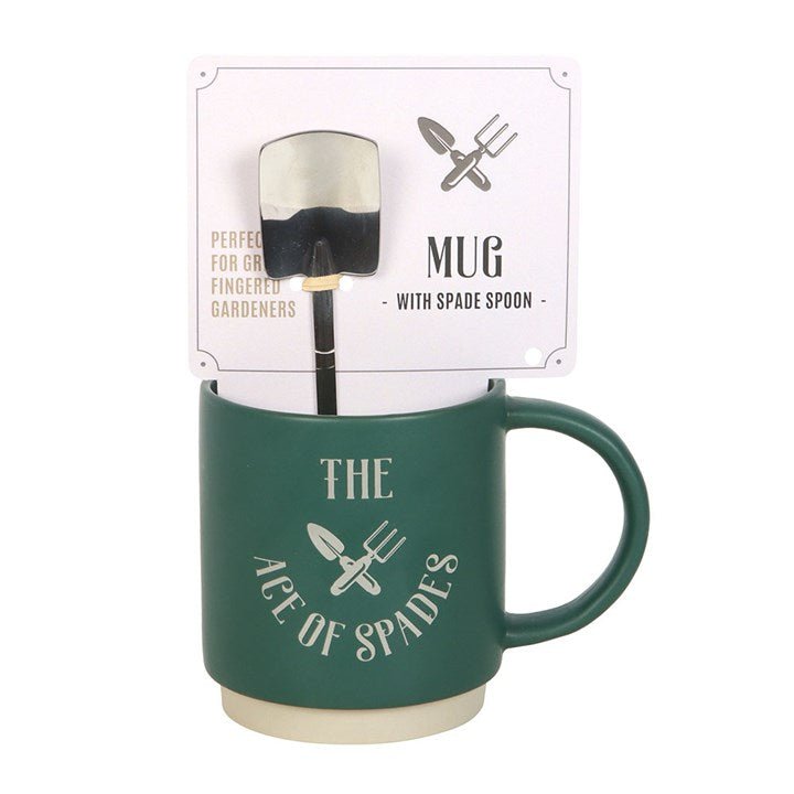 Ace of Spades Mug with Spade Spoon | Inspired Creative Gifts | UK Supplier