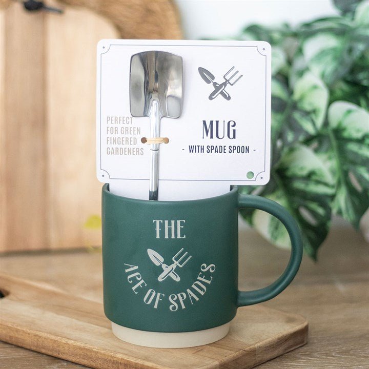 Ace of Spades Mug with Spade Spoon | Inspired Creative Gifts | UK Supplier