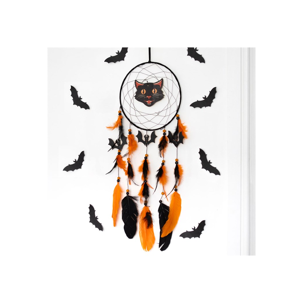 Black Cat Halloween Dreamcatcher | Dreamcatchers