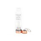 Clear Quartz Body and Soul Glass Water Bottle