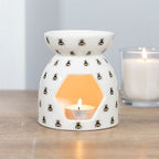 All Over Bee Print Oil Burner | Inspired Creative Gifts | UK Supplier