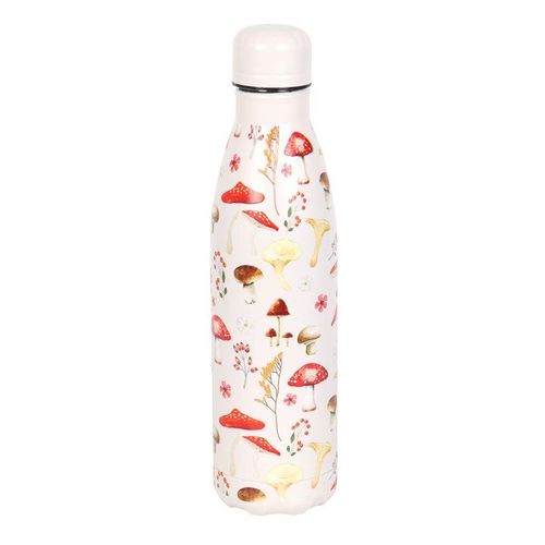All Over Mushroom Print Metal Water Bottle | Inspired Creative Gifts | UK Supplier