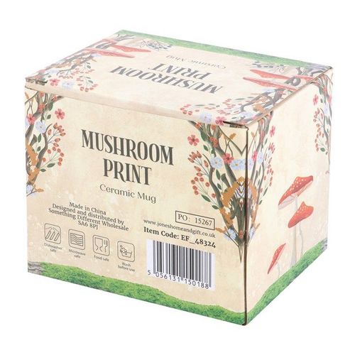 All Over Mushroom Print Mug | Inspired Creative Gifts | UK Supplier