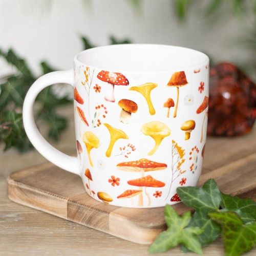 All Over Mushroom Print Mug | Inspired Creative Gifts | UK Supplier