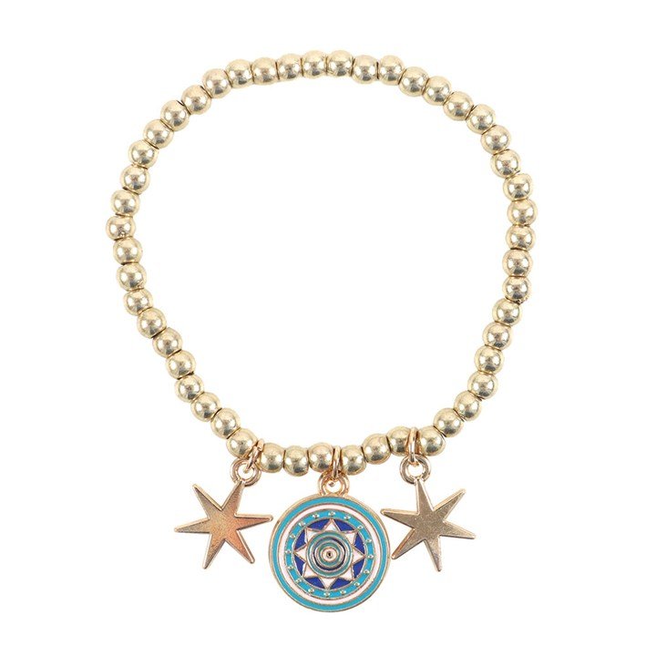 All Seeing Eye Beaded Charm Bracelet | Inspired Creative Gifts | UK Supplier