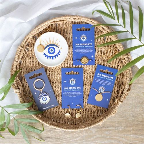All Seeing Eye Necklace & Dish Gift Set | Inspired Creative Gifts | UK Supplier