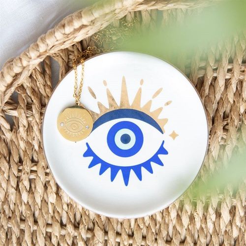 All Seeing Eye Necklace & Dish Gift Set | Inspired Creative Gifts | UK Supplier