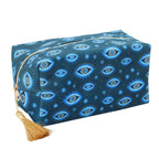 All Seeing Eye Print Velvet Makeup Bag | Inspired Creative Gifts | UK Supplier