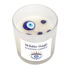 All Seeing Eye White Sage Crystal Chip Protection Candle | Inspired Creative Gifts | UK Supplier