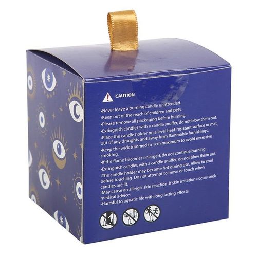 All Seeing Eye White Sage Crystal Chip Protection Candle | Inspired Creative Gifts | UK Supplier