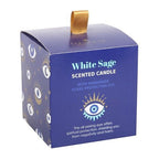 All Seeing Eye White Sage Crystal Chip Protection Candle | Inspired Creative Gifts | UK Supplier