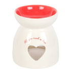 All You Need is Love Heart Oil Burner and Wax Warmer | Inspired Creative Gifts | UK Supplier