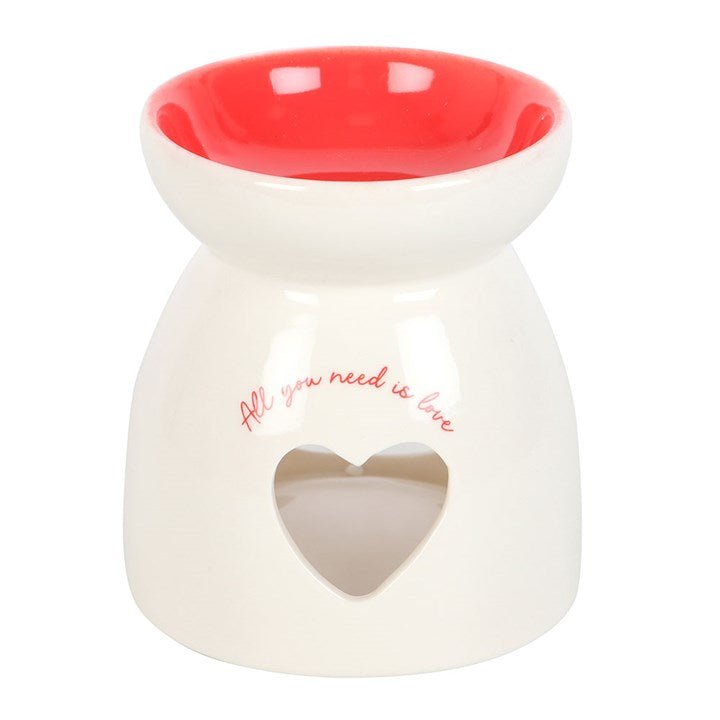 All You Need is Love Heart Oil Burner and Wax Warmer | Inspired Creative Gifts | UK Supplier