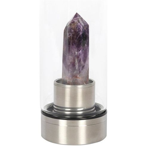 Amethyst Calming Glass Water Bottle | Inspired Creative Gifts | UK Supplier