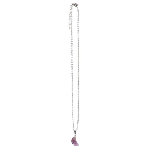Amethyst Crystal Moon Necklace on Greeting Card | Inspired Creative Gifts | UK Supplier