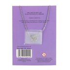Amethyst Crystal Moon Necklace on Greeting Card | Inspired Creative Gifts | UK Supplier