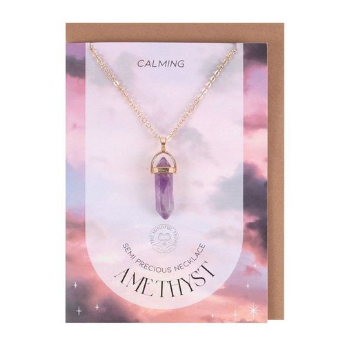 Amethyst Crystal Necklace Card | Inspired Creative Gifts | UK Supplier