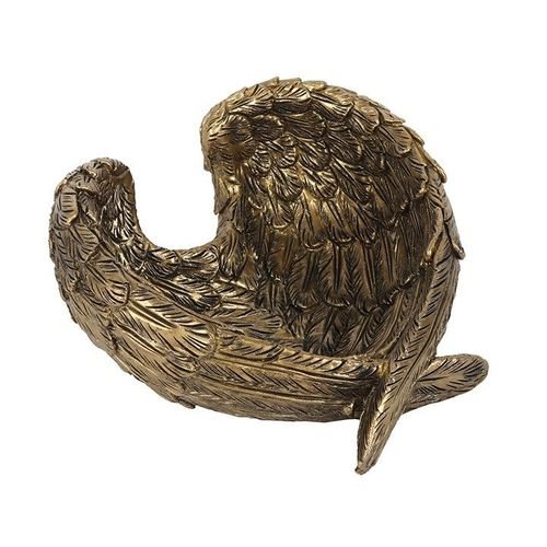 Antique Gold Angel Wing Dish | Inspired Creative Gifts | UK Supplier