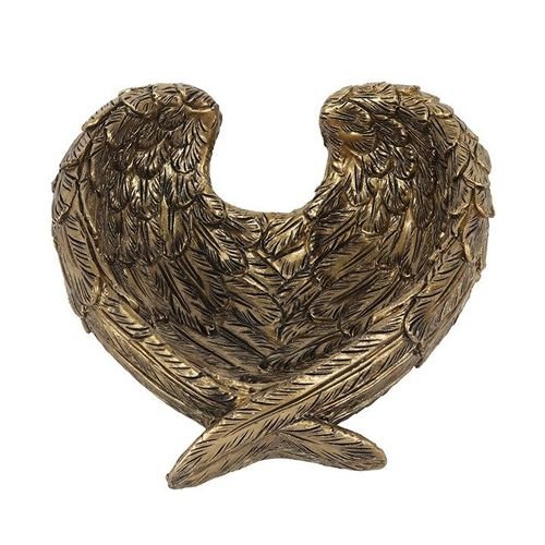 Antique Gold Angel Wing Dish | Inspired Creative Gifts | UK Supplier
