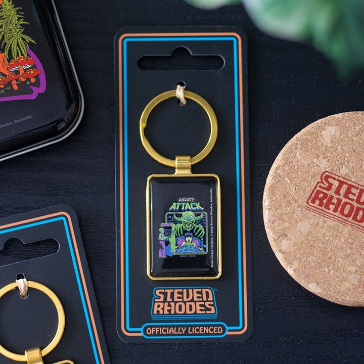 Anxiety Attack Keyring by Steven Rhodes | Inspired Creative Gifts