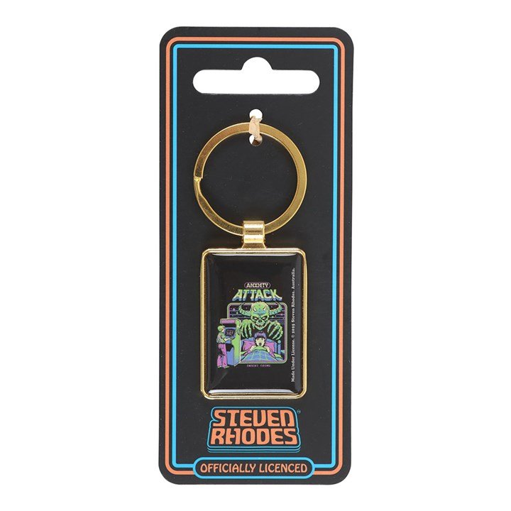 Anxiety Attack Keyring by Steven Rhodes | Inspired Creative Gifts | UK Supplier