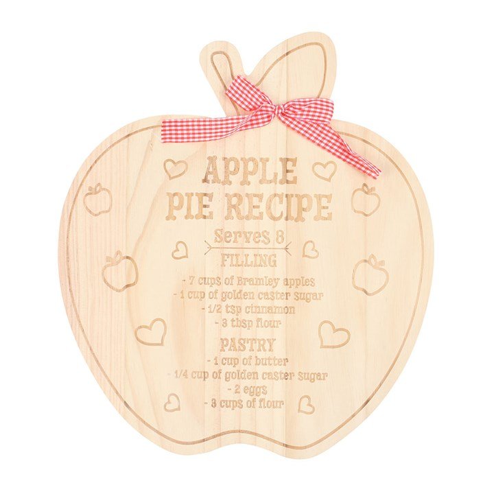 Apple Pie Recipe Serving Board | Inspired Creative Gifts | UK Supplier