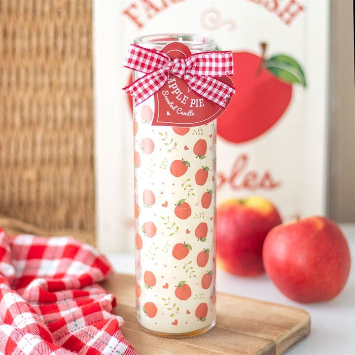 Apple Print Apple Pie Tube Candle | Inspired Creative Gifts | UK Supplier