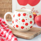 Apple Print Rounded Mug | Inspired Creative Gifts | UK Supplier