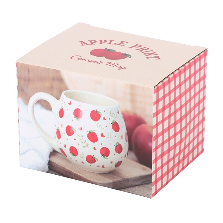 Apple Print Rounded Mug | Inspired Creative Gifts | UK Supplier